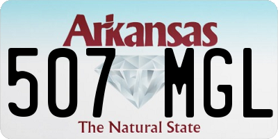 AR license plate 507MGL