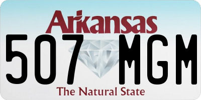 AR license plate 507MGM
