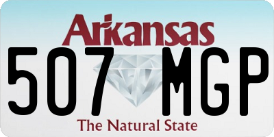AR license plate 507MGP