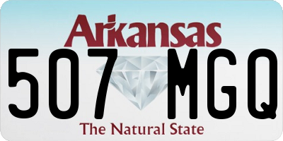 AR license plate 507MGQ