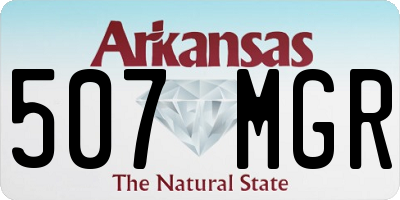 AR license plate 507MGR