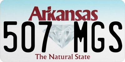 AR license plate 507MGS