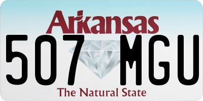 AR license plate 507MGU