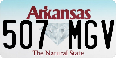 AR license plate 507MGV