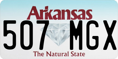 AR license plate 507MGX