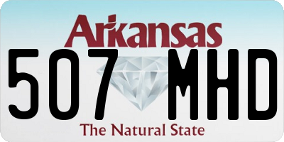AR license plate 507MHD