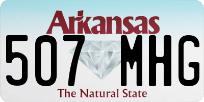 AR license plate 507MHG