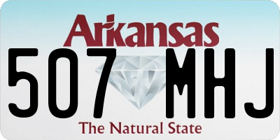 AR license plate 507MHJ