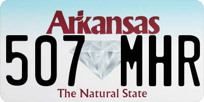 AR license plate 507MHR