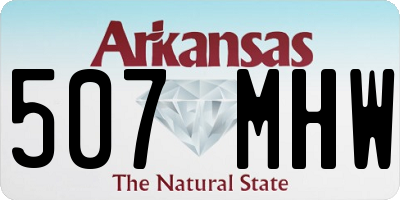 AR license plate 507MHW