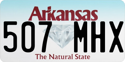 AR license plate 507MHX