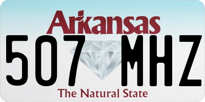 AR license plate 507MHZ