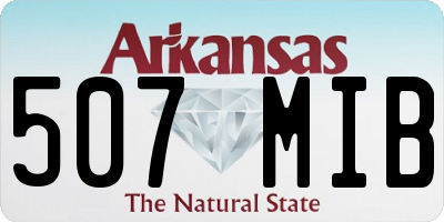 AR license plate 507MIB