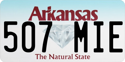 AR license plate 507MIE