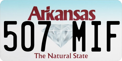AR license plate 507MIF