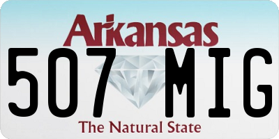 AR license plate 507MIG
