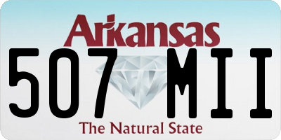 AR license plate 507MII