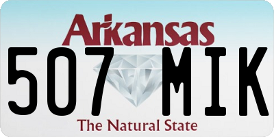 AR license plate 507MIK