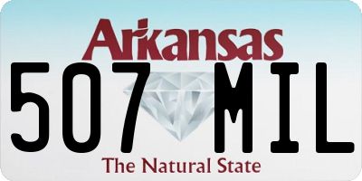 AR license plate 507MIL