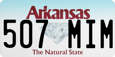 AR license plate 507MIM