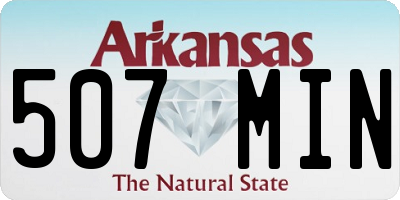 AR license plate 507MIN