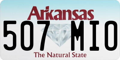 AR license plate 507MIO