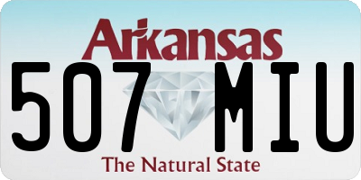 AR license plate 507MIU