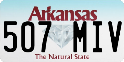 AR license plate 507MIV