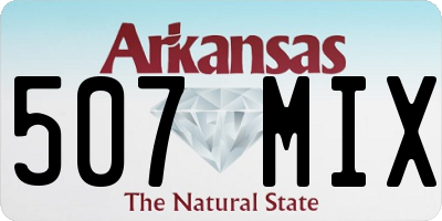 AR license plate 507MIX