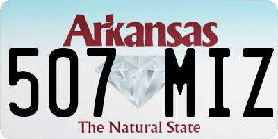 AR license plate 507MIZ