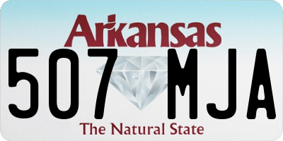 AR license plate 507MJA