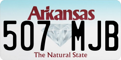 AR license plate 507MJB