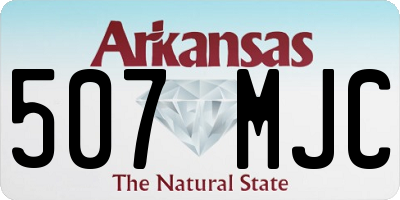 AR license plate 507MJC