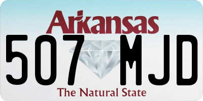 AR license plate 507MJD