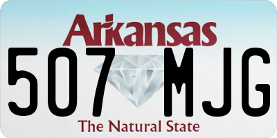 AR license plate 507MJG