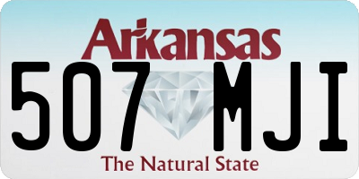 AR license plate 507MJI