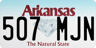 AR license plate 507MJN