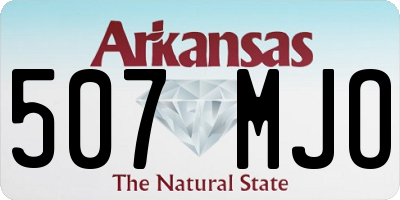 AR license plate 507MJO