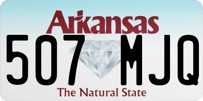 AR license plate 507MJQ
