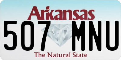 AR license plate 507MNU