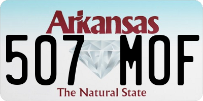 AR license plate 507MOF