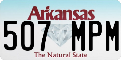 AR license plate 507MPM