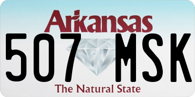 AR license plate 507MSK