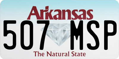 AR license plate 507MSP