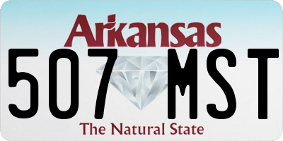 AR license plate 507MST