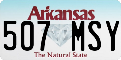 AR license plate 507MSY