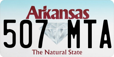 AR license plate 507MTA