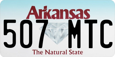 AR license plate 507MTC