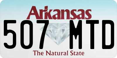 AR license plate 507MTD