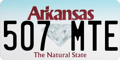 AR license plate 507MTE